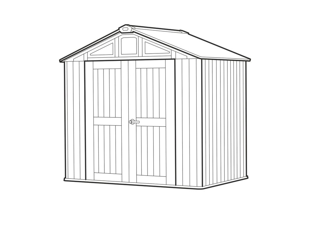 Keter Stronghold 8x6ft dimensions
