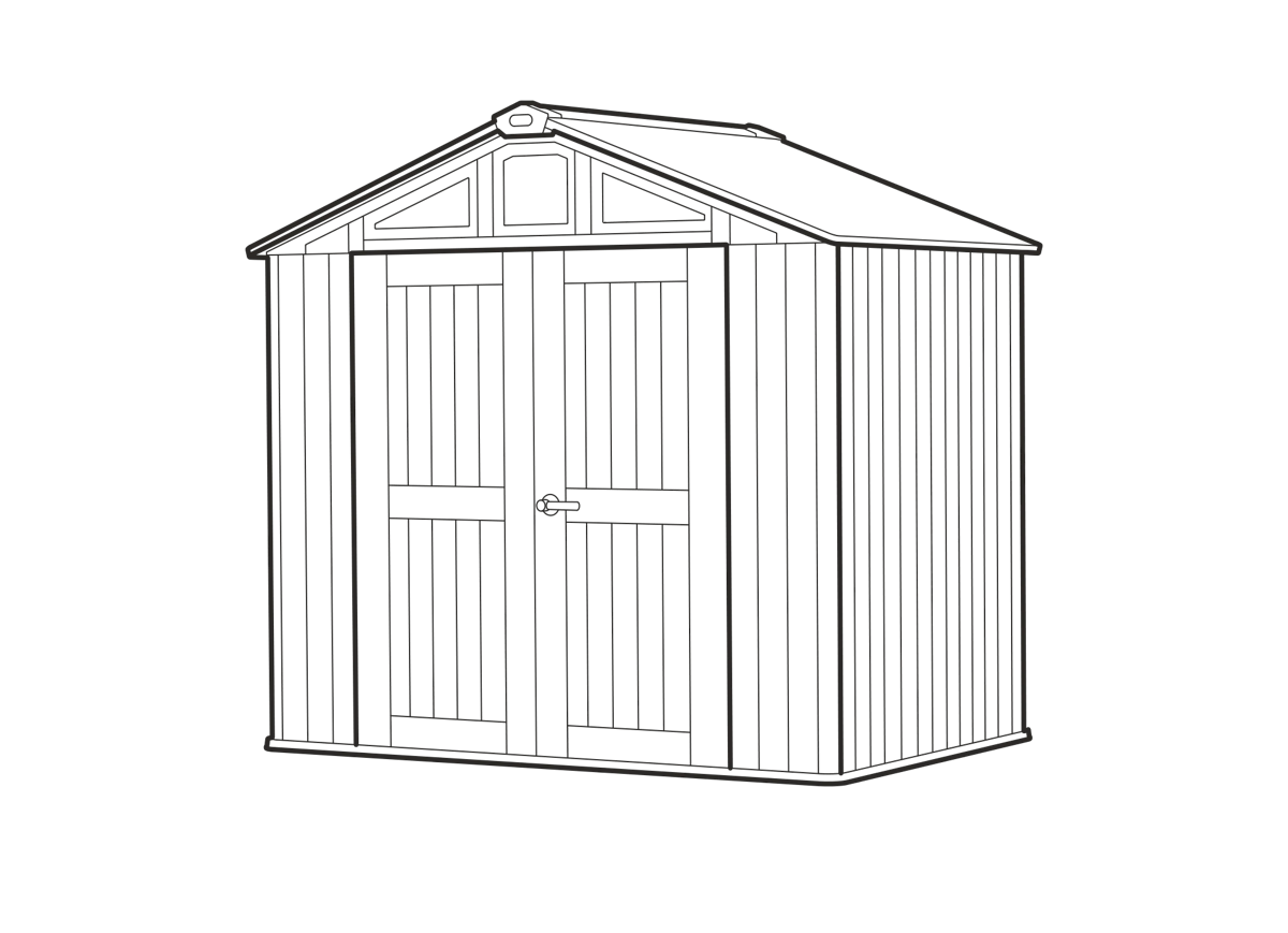 Keter Stronghold 8x6ft dimensions