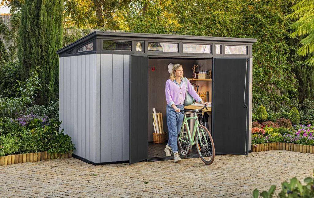 Keter Artisan 11x7 Storage Shed - Grey