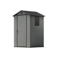 Patiowell Fit-it 4x4 Plastic Storage Garden Shed, Dark Gray