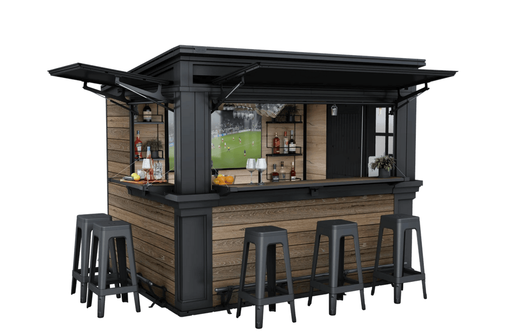 Keter Signature Outdoor Garden Bar Walnut Brown