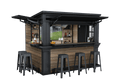 Keter Signature Outdoor Garden Bar Walnut Brown
