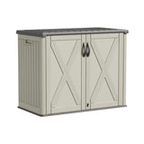Patiowell 25 cu ft outdoor storage cabinet beige