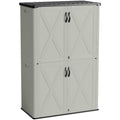 Patiowell 50 cu ft outdoor storage cabinet beige