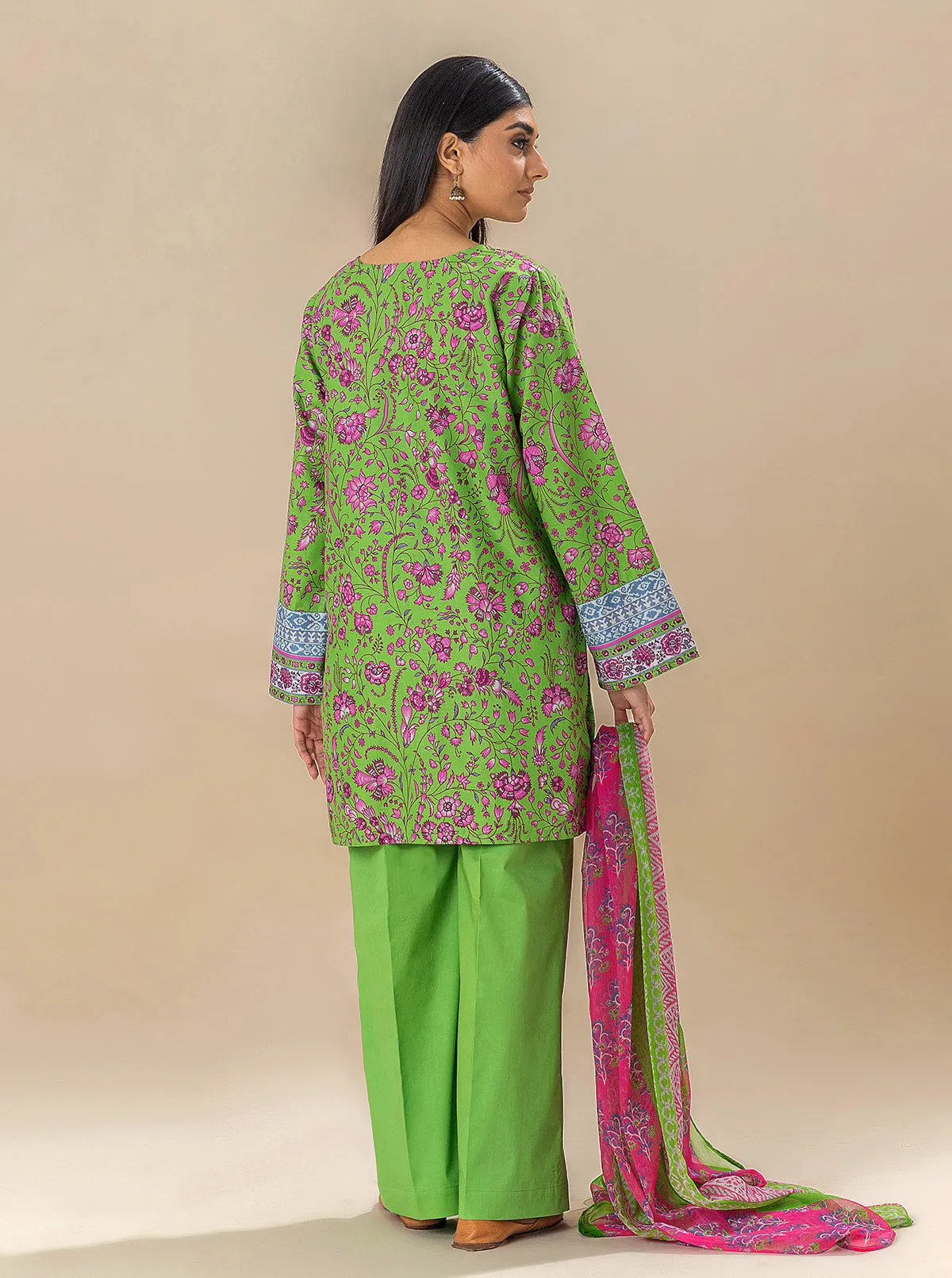 2 PIECE PRINTED LAWN SUIT-SPRING DAY