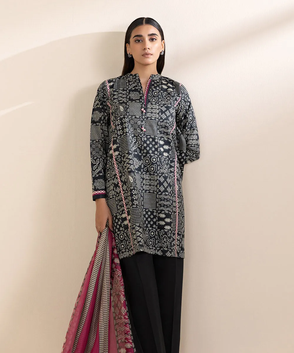 3 Piece - Printed Lawn Suit