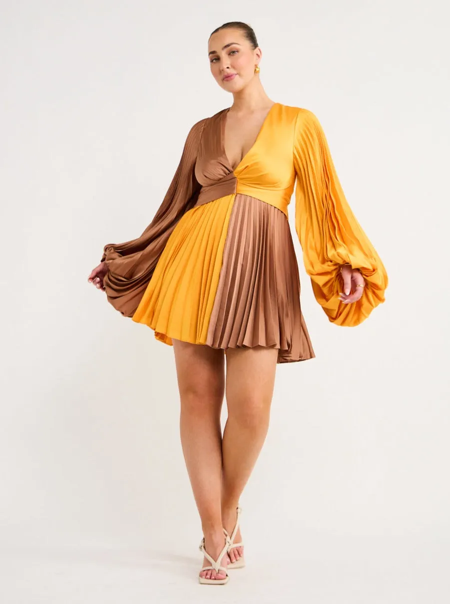 Acler Tottenham Dress in Marigold Mix