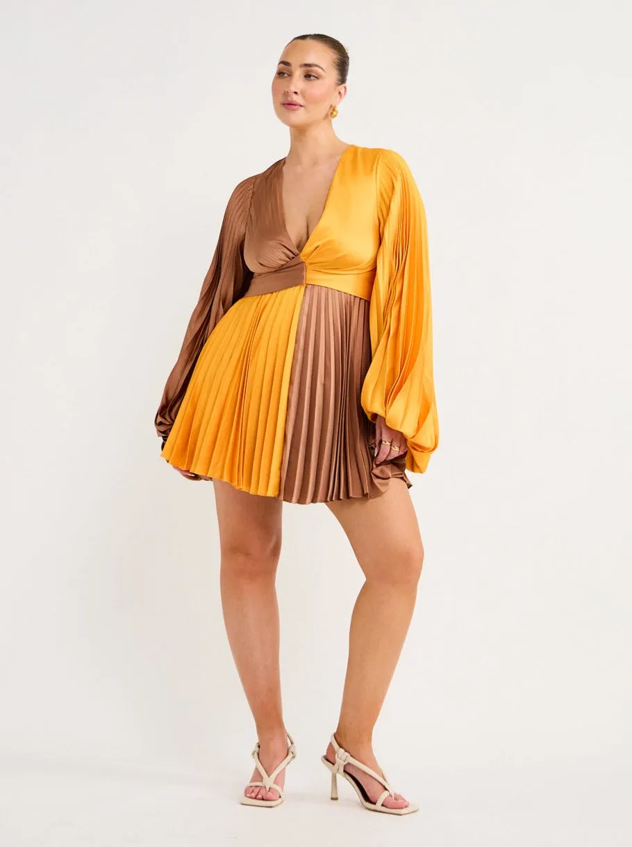 Acler Tottenham Dress in Marigold Mix