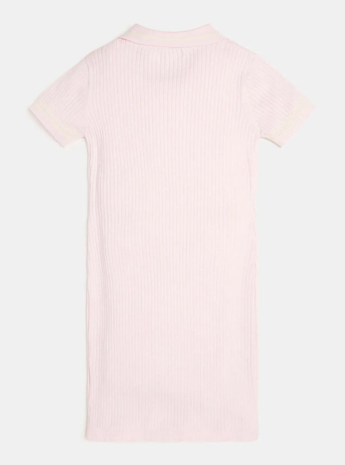 Ballet Pink Rib Polo Dress (7-16)