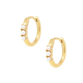 Barbados Pearl Hoop Earrings