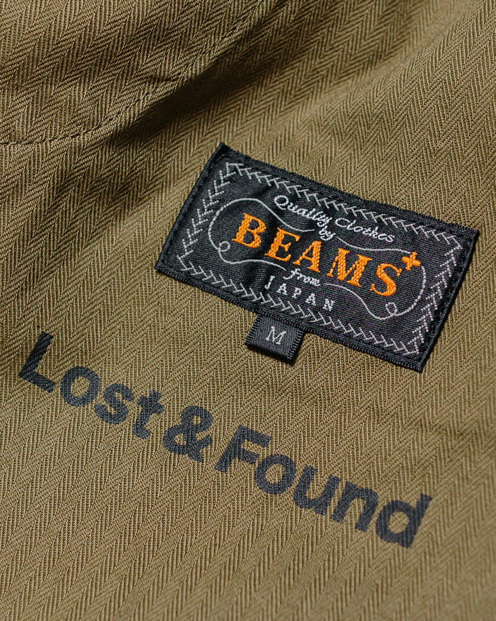 Beams Plus Lost & Found 2Pleats Cotton Ripstop Navy