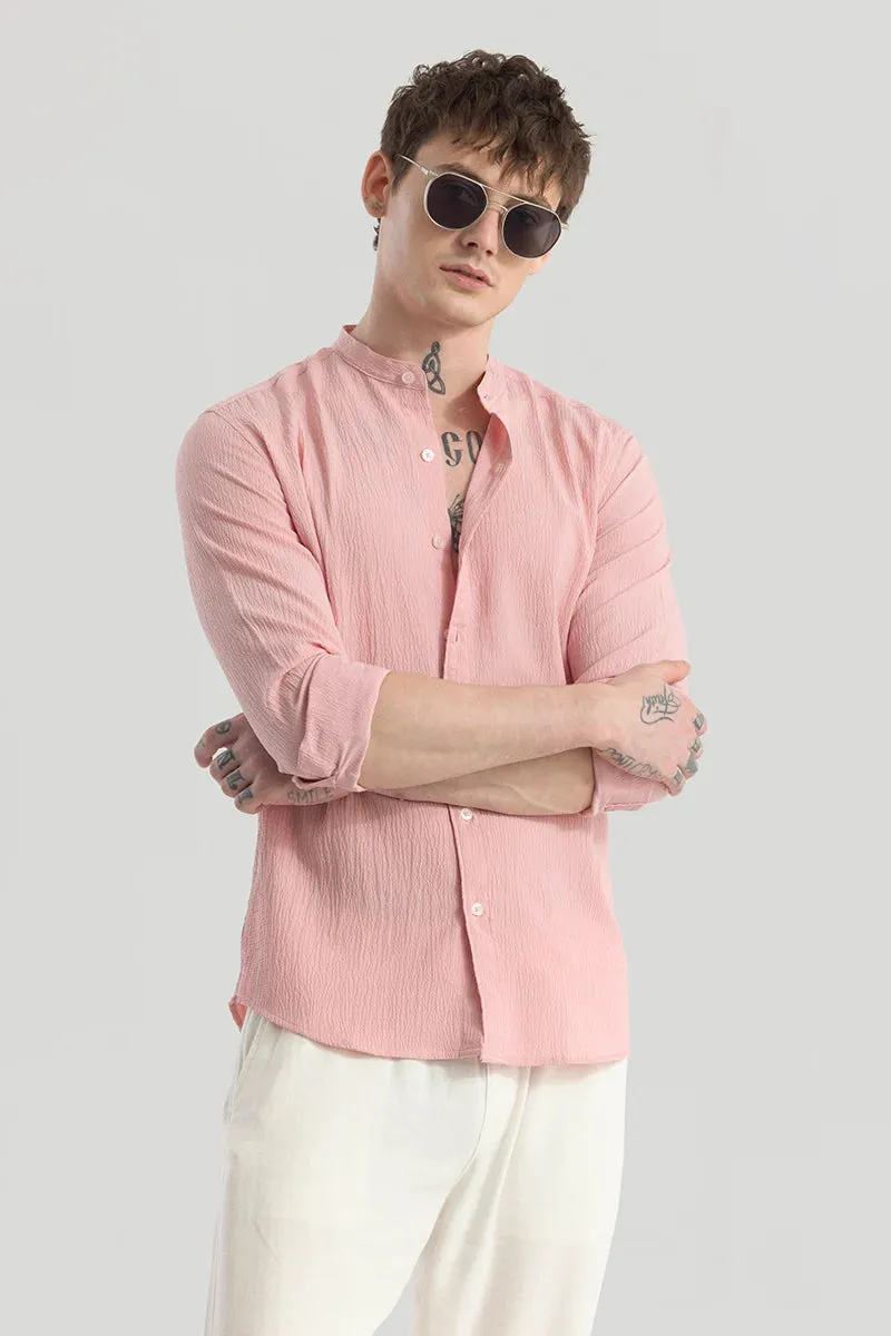 Berit Pink Textured Shirts