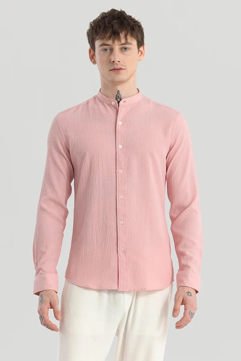 Berit Pink Textured Shirts