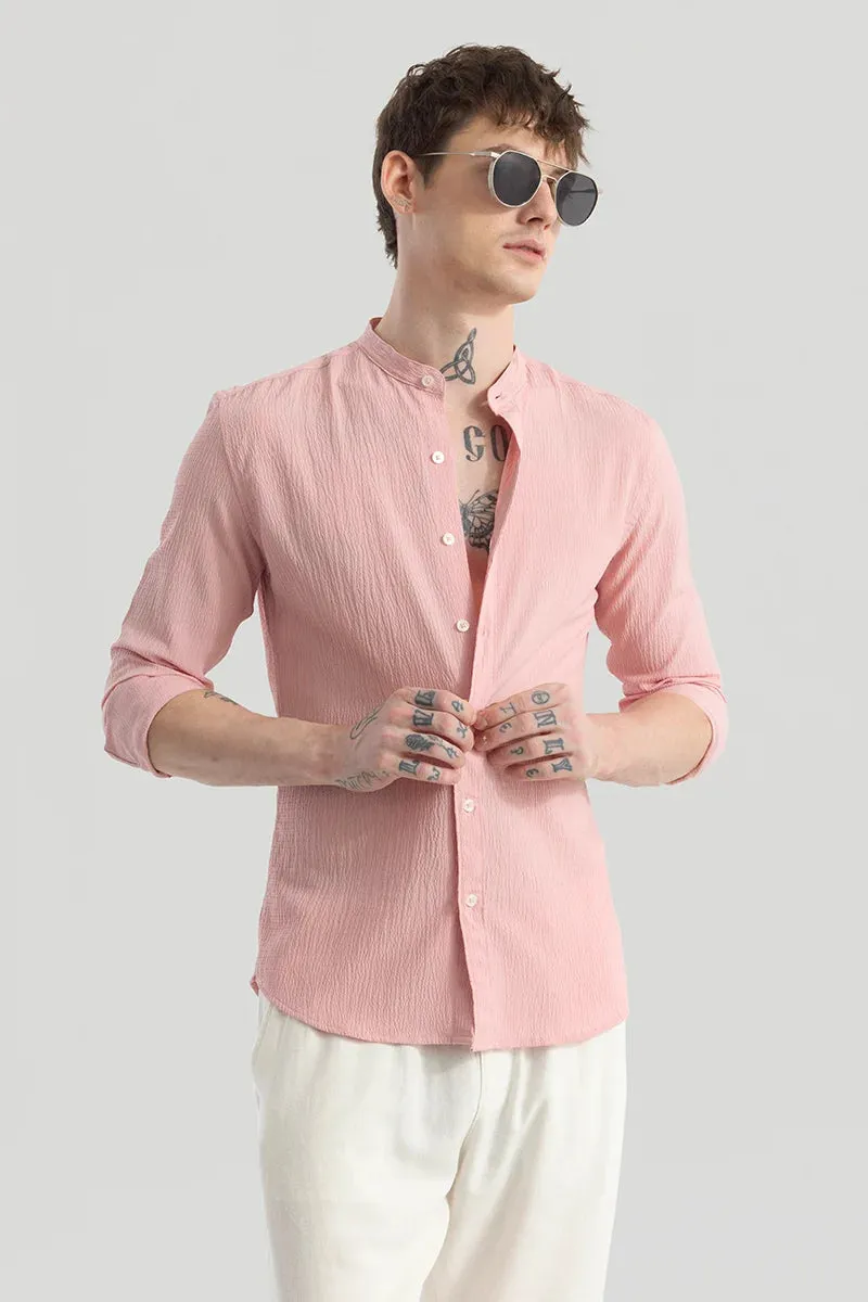 Berit Pink Textured Shirts