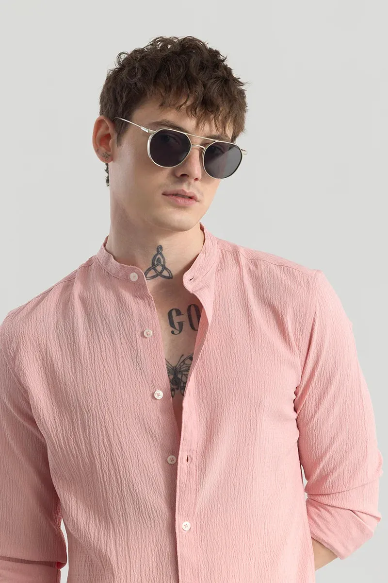 Berit Pink Textured Shirts