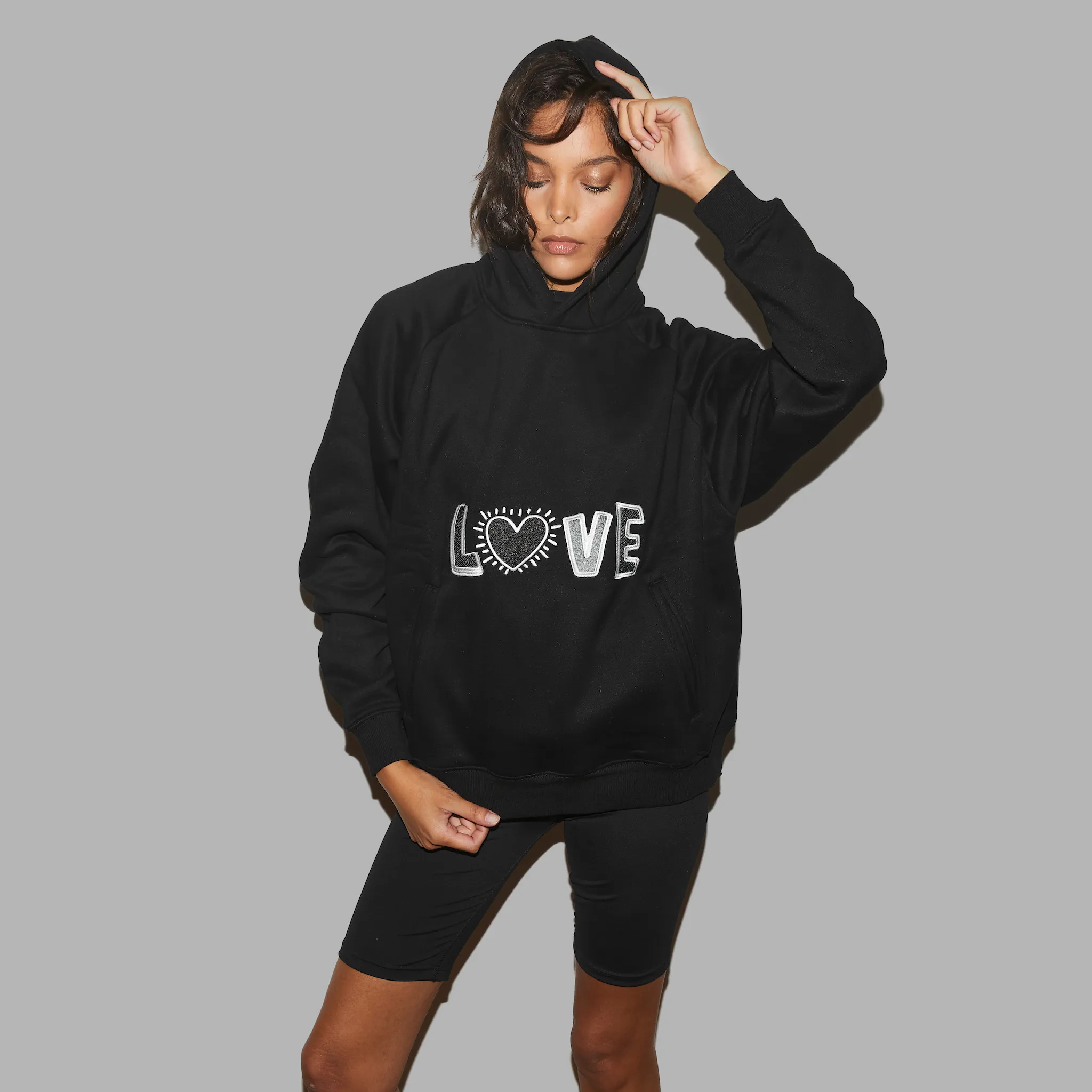 'Blvck x Keith Haring' Love Hoodie