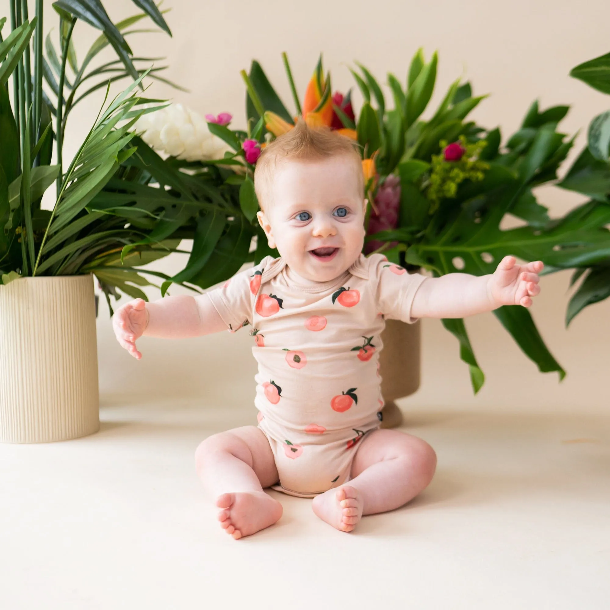 Bodysuit in Peach