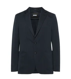 BOSS single-breasted seersucker blazer