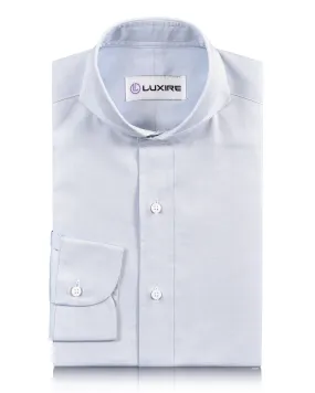 Brembana Pinpoint Oxford Sky Blue Shirt