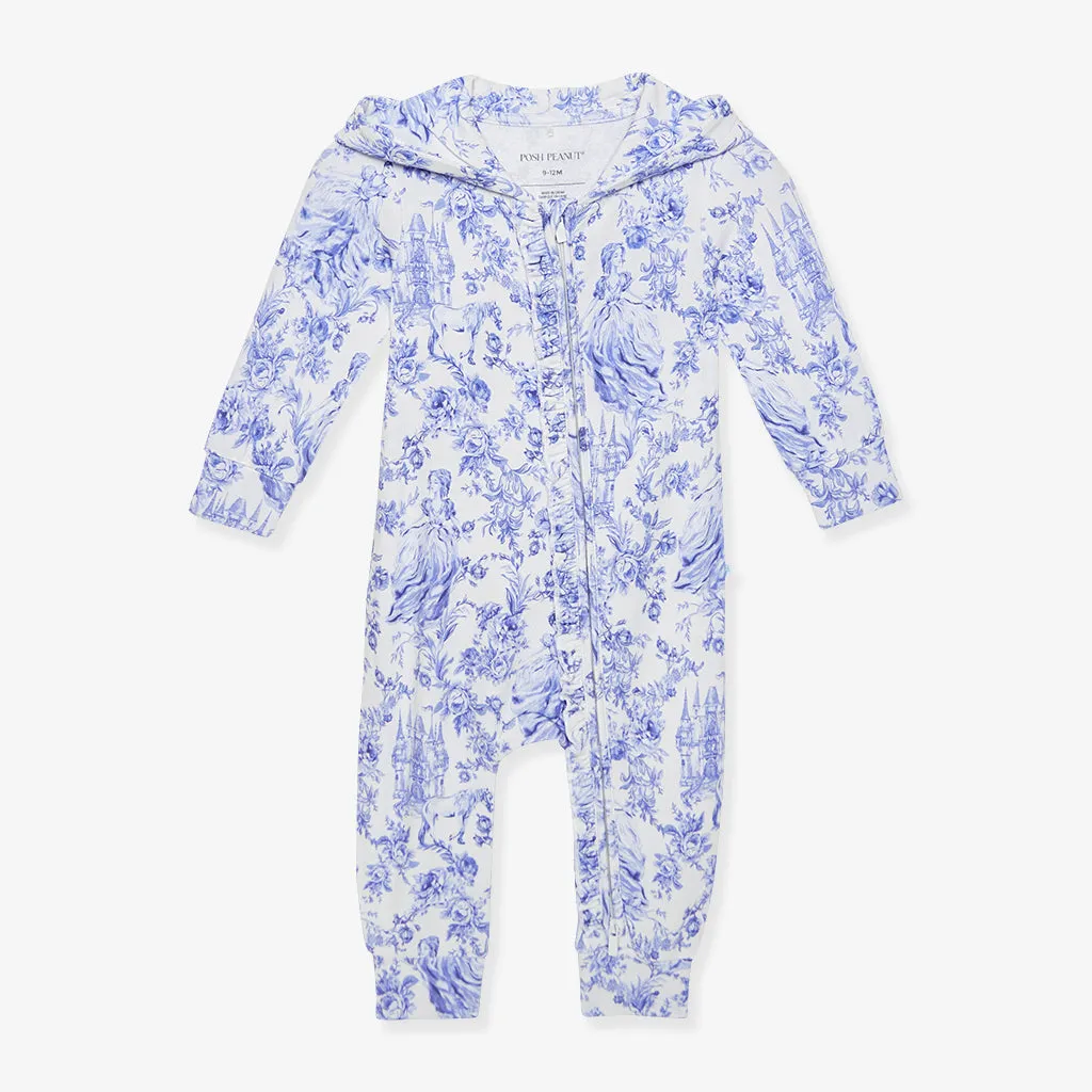 Briar French Terry Hooded Ruffle Romper