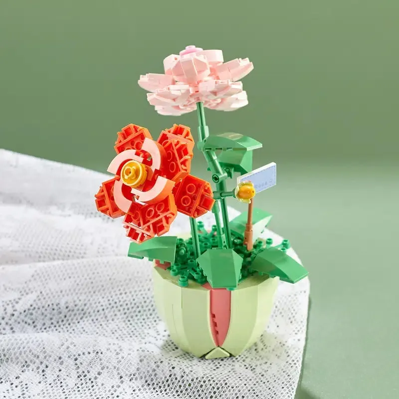 Building Block Flower Planter Sets