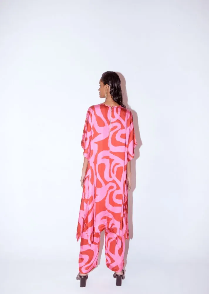 Candy Kimono Kurta And Pants Co-Ord