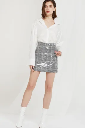 Celeste Coated Plaid Skort-2 Colors