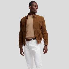 Cohen Tan Suede Leather Jacket