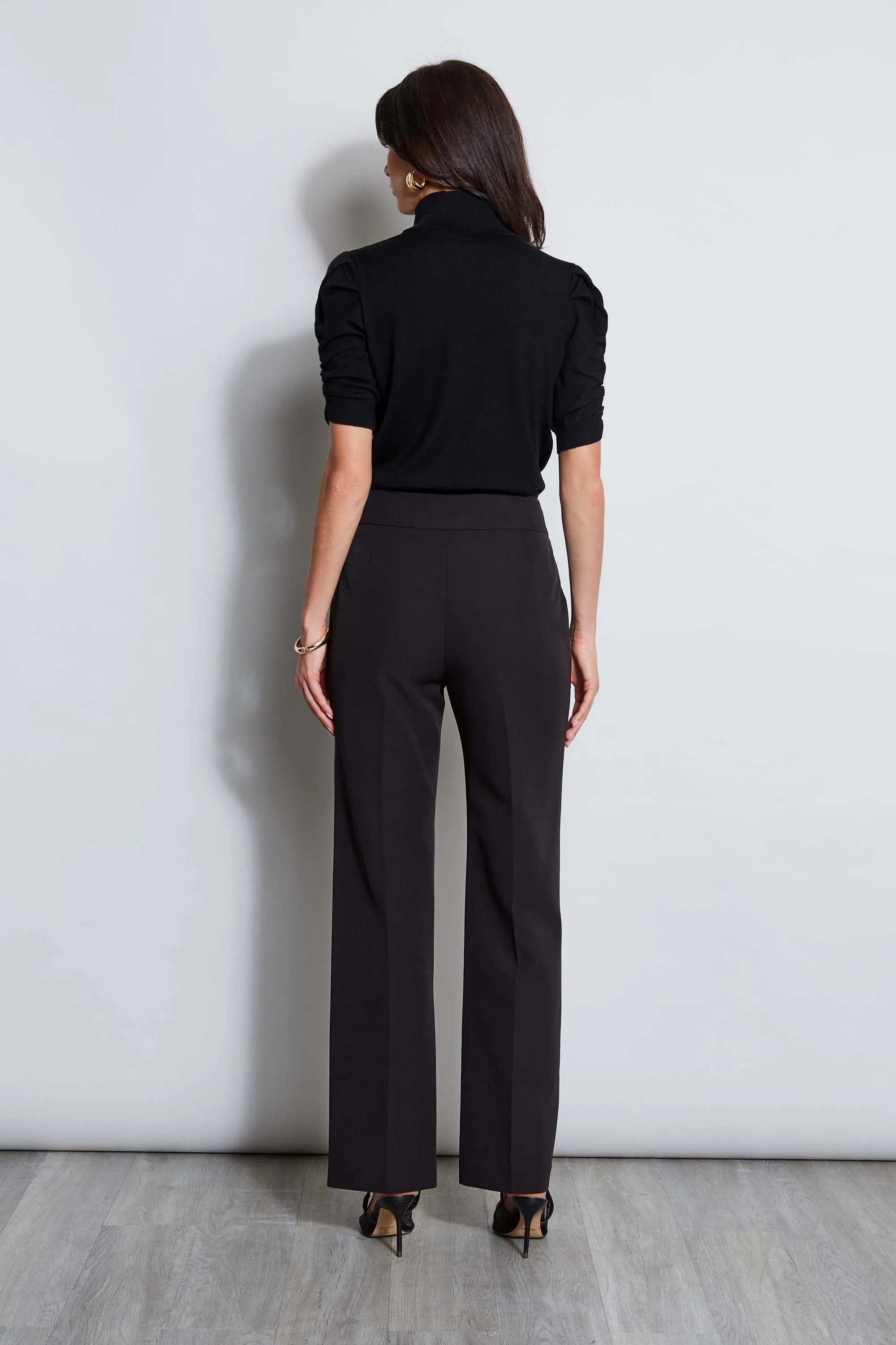 Crepe Button Pant