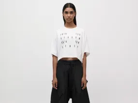 Cropped Tee - White