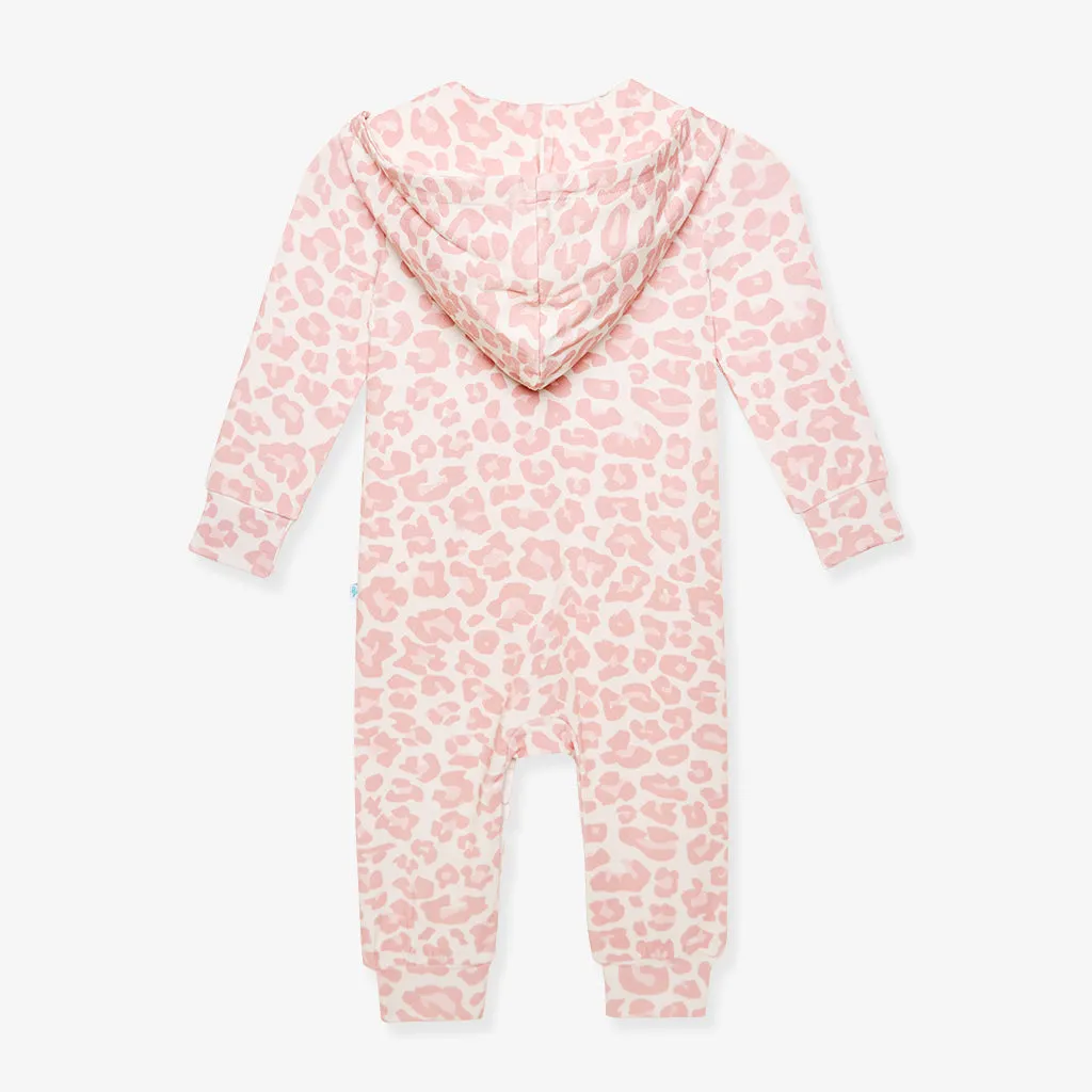 Delaney French Terry Hooded Ruffle Romper