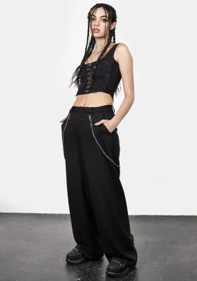 Descent Chain Wide Leg Trousers