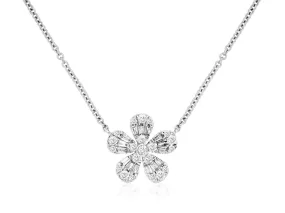 Diamond Flower Design Pendant