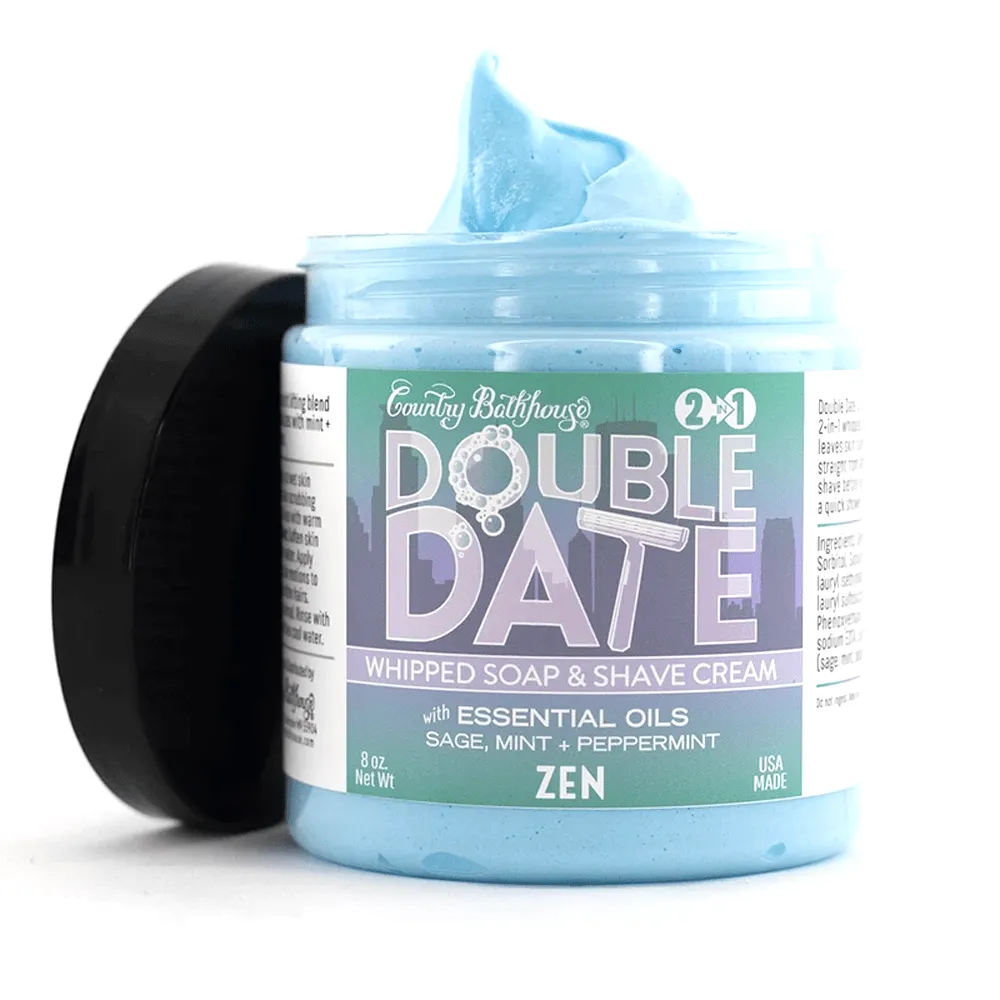 Double Date Whipped Soap and Shave - Zen