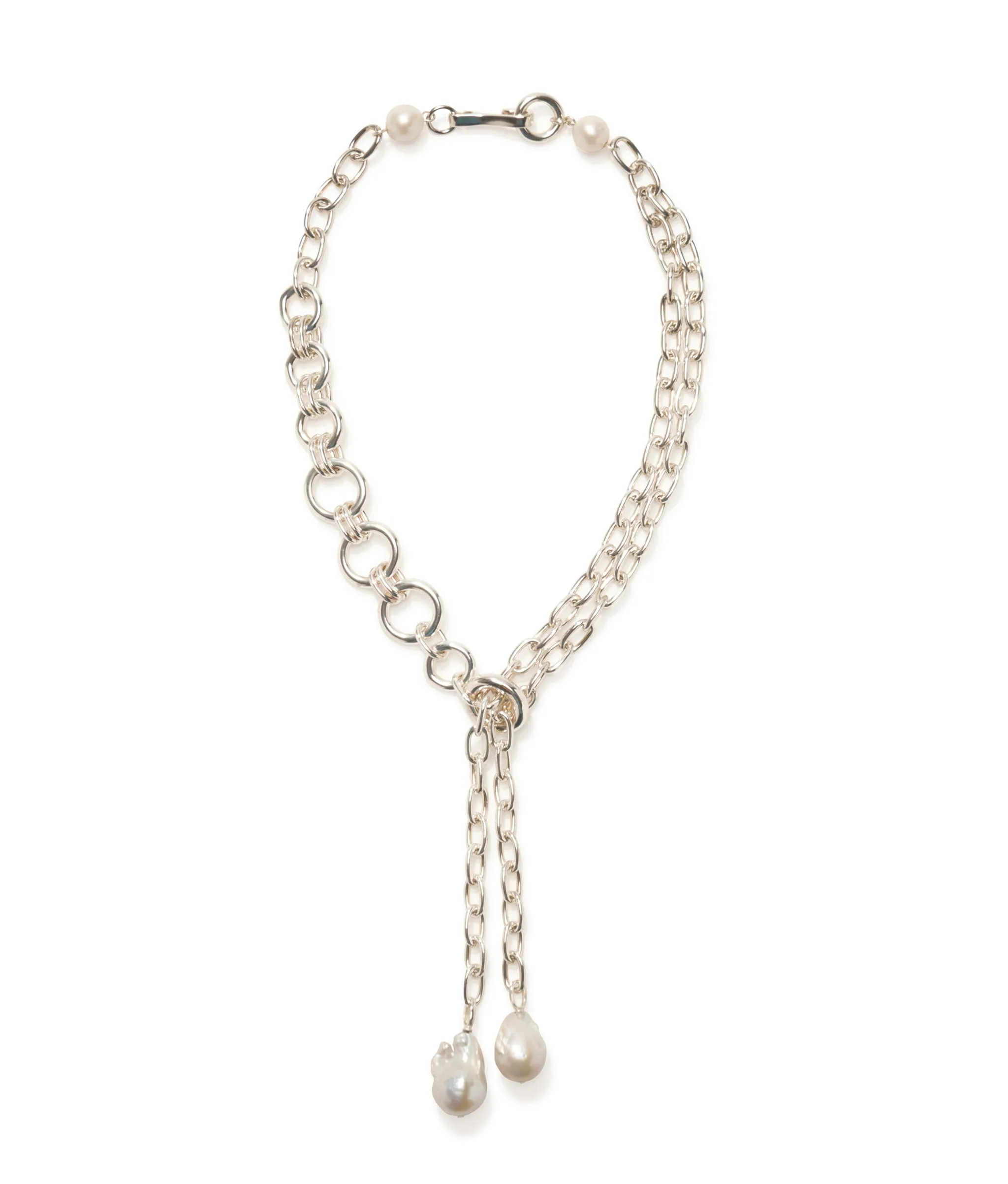 Edith Lariat in Silver