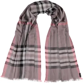 Fraas Plaid Lightweight Viscose Woven Scarf Wrap