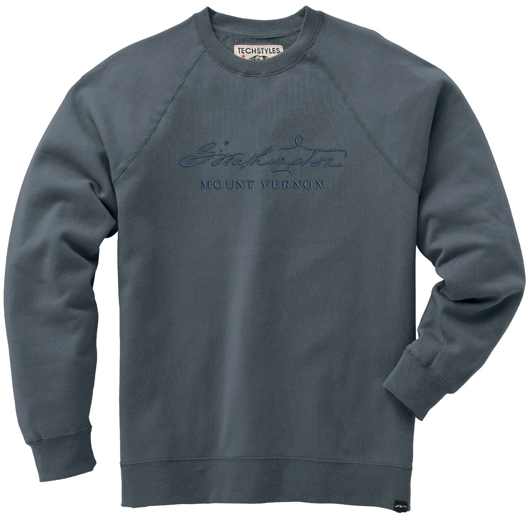 George Washington's Signature - Embroidered Crew Sweatshirt