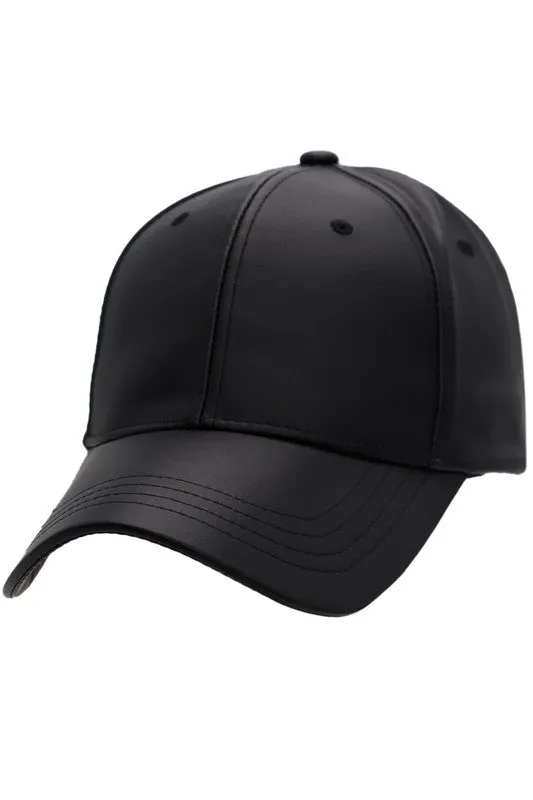 LEATHER BASEBALL CAP - NEW COLORS ADDED