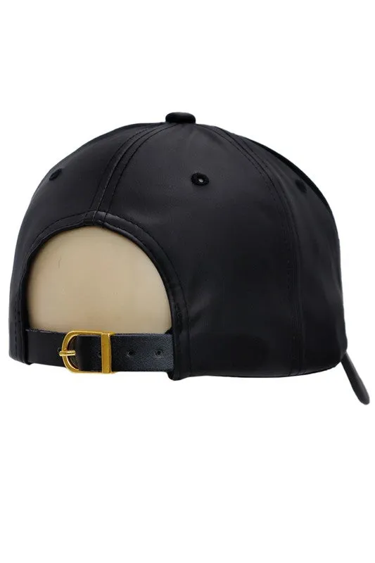 LEATHER BASEBALL CAP - NEW COLORS ADDED