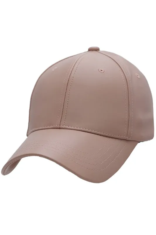 LEATHER BASEBALL CAP - NEW COLORS ADDED