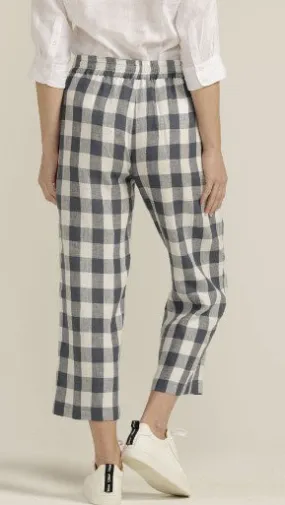 Linen gingham pant