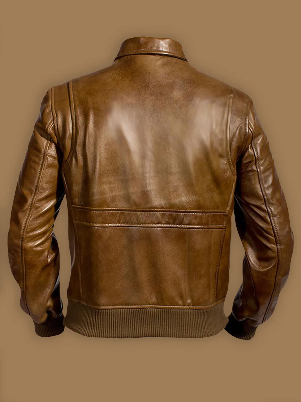 Men Traditional Brown Leather Jacket