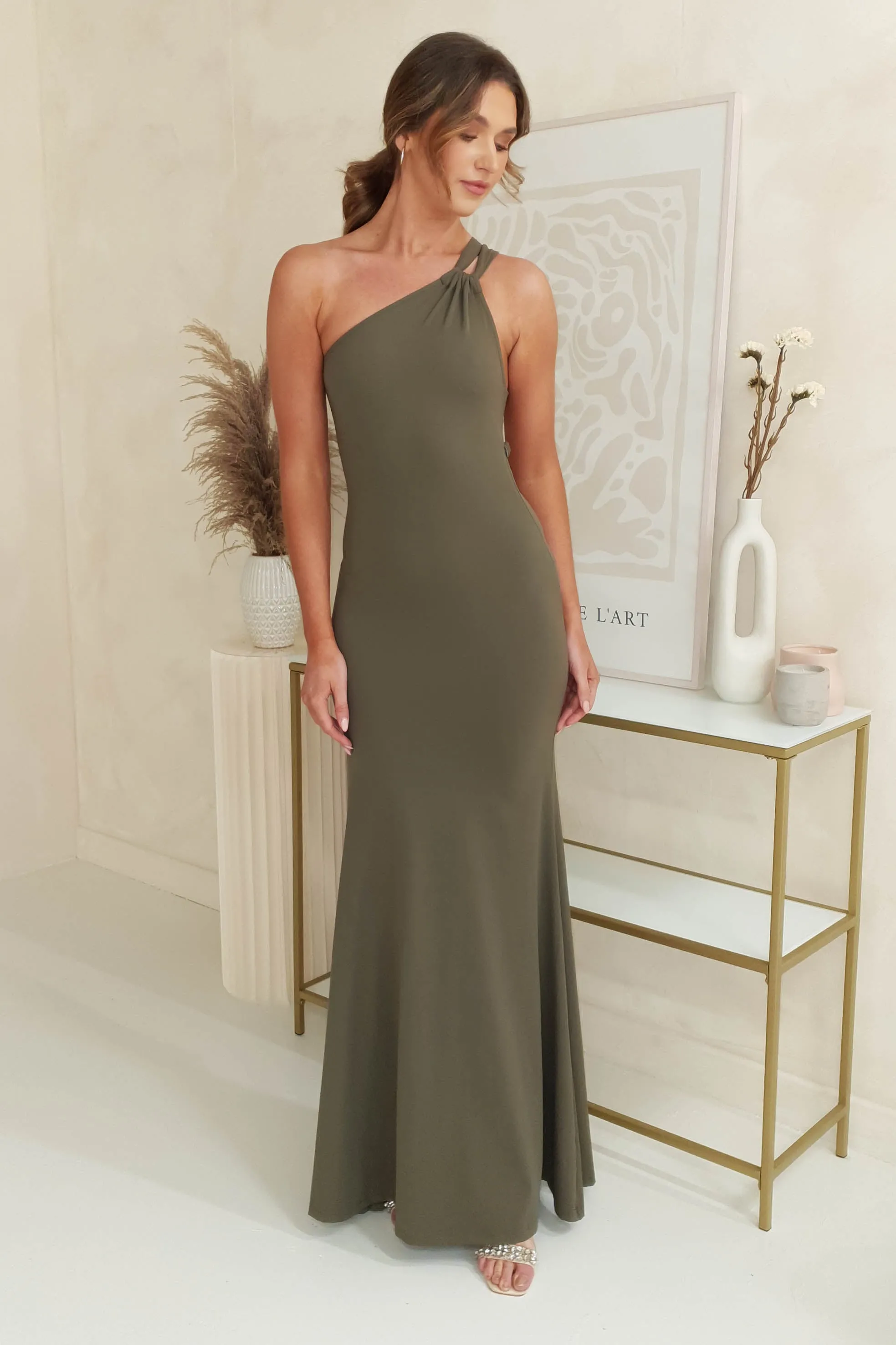 Milana Bodycon Maxi Gown | Olive