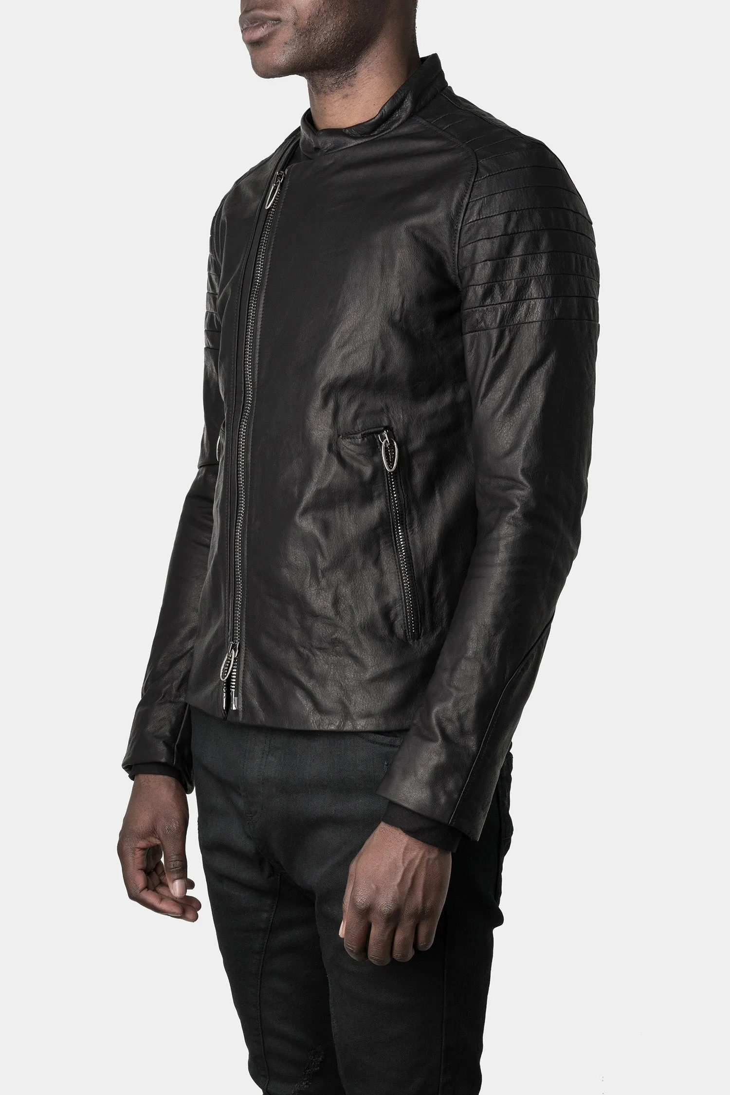 Moto leather jacket