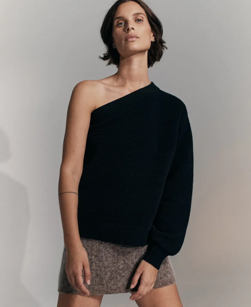 ORGANIC ASYM SWEATER