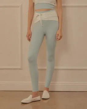 OSCAR LEGGINGS OPAL BLUE & CREAM COMBO