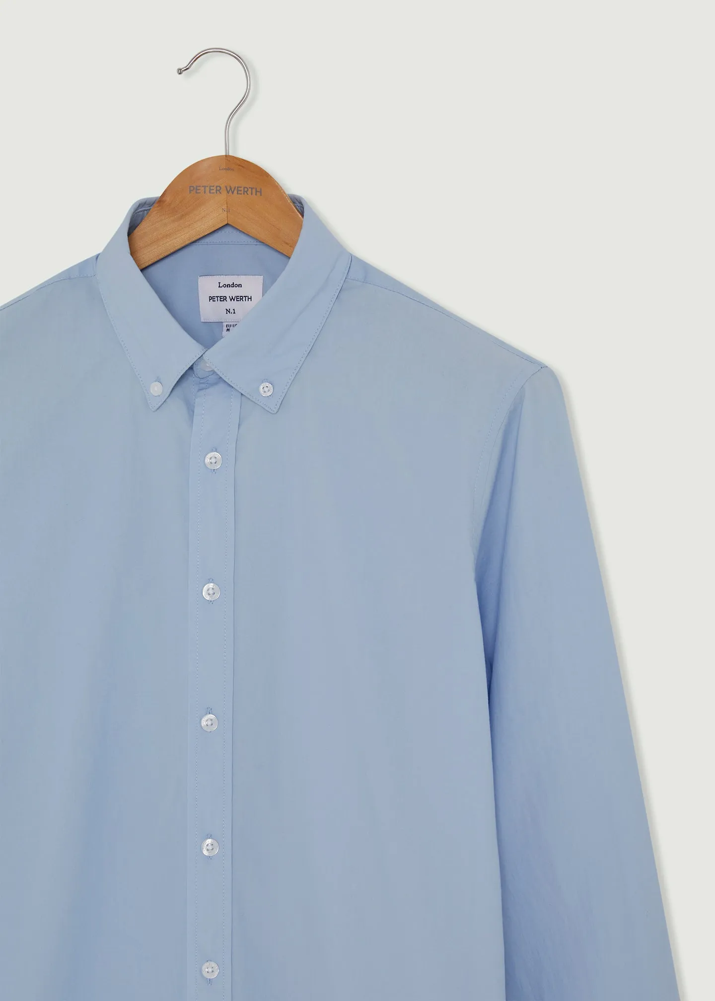 Peak Long Sleeve Shirt - Light Blue