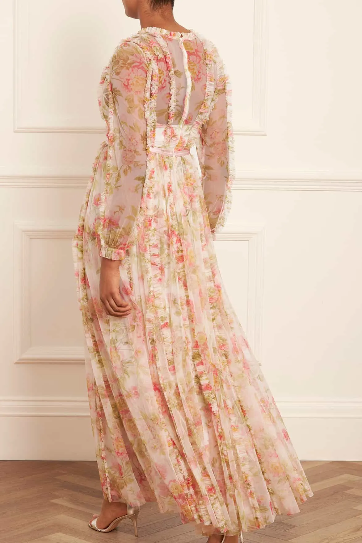 Peony Promise V-Neck Gown