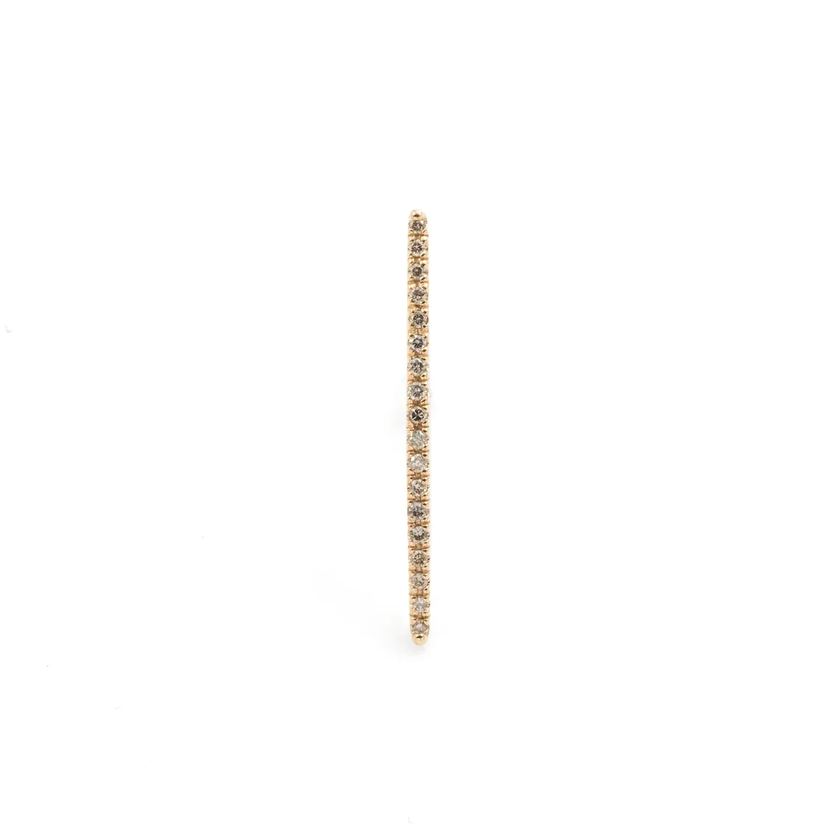 "Gossamer" Diamond Long Bar Earring