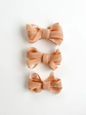 Silk Ribbon Trim in Apricot